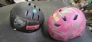 Lot of 2 kids bike helmets ( USED, Excellent)