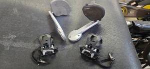 Lot of 2 sets of bike pedals for Life Fitness and regular bike respectively (USED)