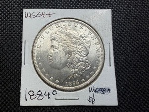 1884 O Morgan Silver Dollar Marked MS64+ When Purchased
