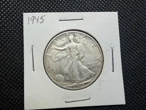 1945 Silver Walking Liberty Half Dollar