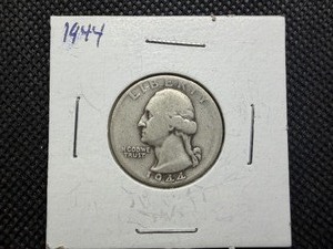 1944 Silver Washington Quarter
