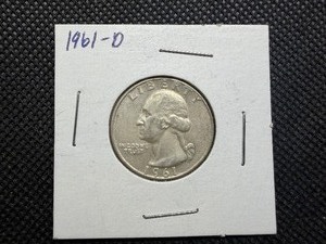 1961 D Silver Washington Quarter