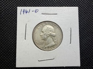 1961 D Silver Washington Quarter