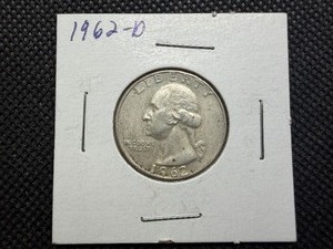1962 D Silver Washington Quarter