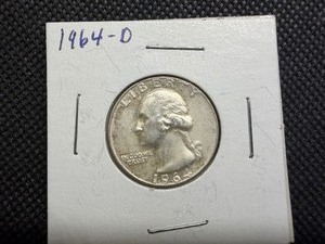 1964 D Silver Washington Quarter