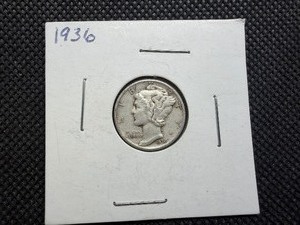 1936 Silver Mercury Dime
