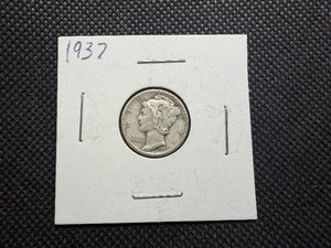1937 Silver Mercury Dime