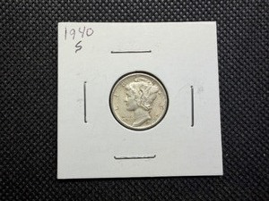 1940 S Silver Mercury Dime