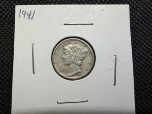 1941 Silver Mercury Dime