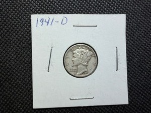 1941 D Silver Mercury Dime