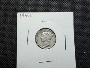 1942 Silver Mercury Dime