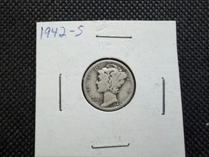 1942 S Silver Mercury Dime
