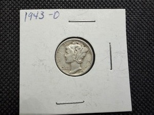 1943 D Silver Mercury Dime