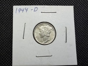 1944 D Silver Mercury Dime