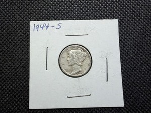 1944 S Silver Mercury Dime