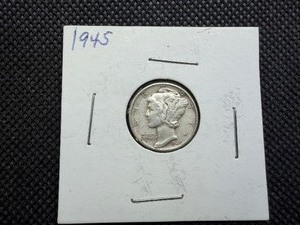 1945 Silver Mercury Dime