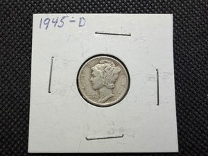 1945 D Silver Mercury Dime