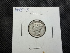 1945 S Silver Mercury Dime