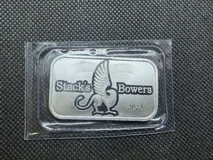 2023 Stacks and Bowers 1 oz Silver Bar