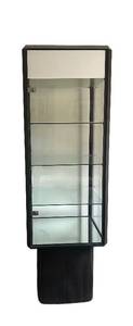 UL - Vintage Glass-Front Display Cabinet