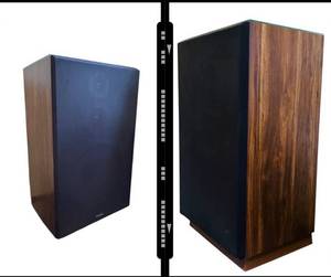 D - Vintage Fisher Speakers - 15 x 17 x 32 in (Lot of 2)