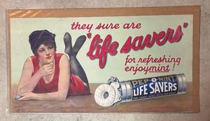 FR - Life Savers Pep-O-Mint Vintage Unframed Promotional Print Poster