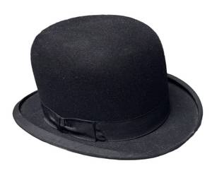 FR - Vintage Knox Premier Quality Bowler Hat - Black Felt Size 7 14