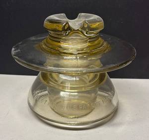 LLR - Large Vintage Glass Insulator by Pyrex