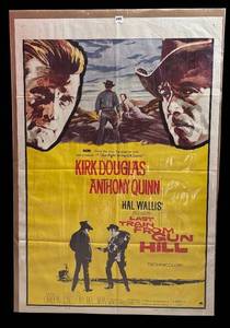 RR - Kirk Douglas Last Train From Gun Hill Unframed Movie Poster