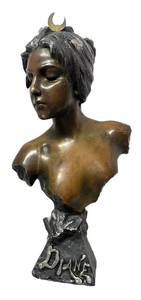 LLR - Antique Diana Bust by Emmanuel Villanis