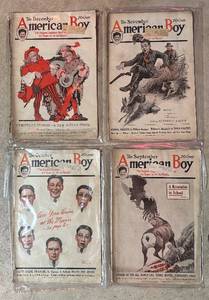 RR - Four Vintage American Boy Magazines