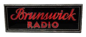FR - Vintage Brunswick Light Up Advertising Radio Sign