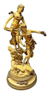 LLR - Louis & Franois Moreau Art Nouveau Figure Sculpture
