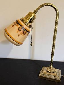Vintage Art Nouveau Brass Lamp