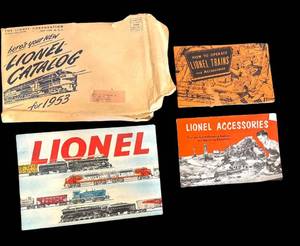 LR - Lionel 1953 Catalog & Accessories Lot - Vintage Train Memorabilia
