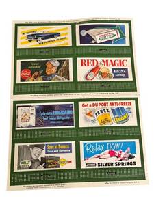 LR - Lionel 1953 Miniature Billboards Set - 8 Vintage Ads for Model Railroads