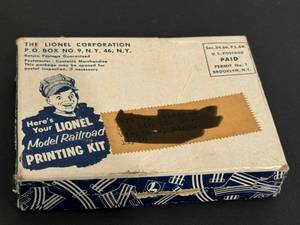DR - Lionel Model Railroad Printing Kit - Vintage 1950s Track Layout Kit