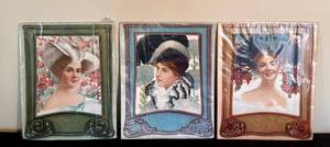 C. Warde Traver Art Nouveau Portrait Prints - 3 Pieces