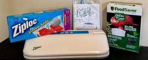 Ziploc Vacuum Sealer System V100 Series - Model V100 with User Manual