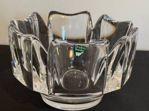 Orrefors Corona Bowl - Clear Glass, Swedish Crystal