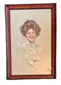 Philip Borlen Vintage Victorian Print - Framed