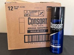 DR - Consort for Men Hairspray Regular Hold - 12-Pack, 8.3 oz Cans