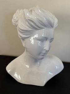 LR - Porcelain Bust of a Woman with Updo
