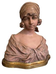 DR - Vintage Ceramic Bust - Female Head