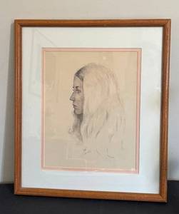 DR - Vintage Art Deco Portrait Drawing