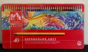 BR - Caran dAche Supracolor Soft 40-Color Pencil Set- New