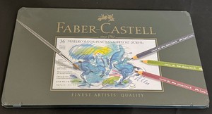 BR - Faber-Castell Albrecht Drer 36-Color Watercolor Pencils Tin- New