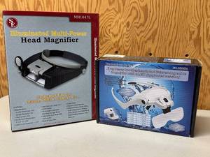 LL - SE MH1047L Illuminated Multi-Power Head Magnifier - 2 LED Lights