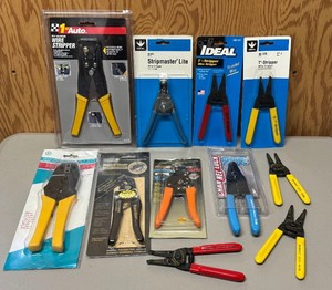 LL - Wire Strippers & Pliers Lot - Craftsman RoboGrip & Ideal Stripsmaster Lite