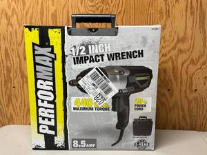 LL - Performax 12-Inch Impact Wrench - 8.5A, 440 ft-lbs Max Torque, 25 Cord